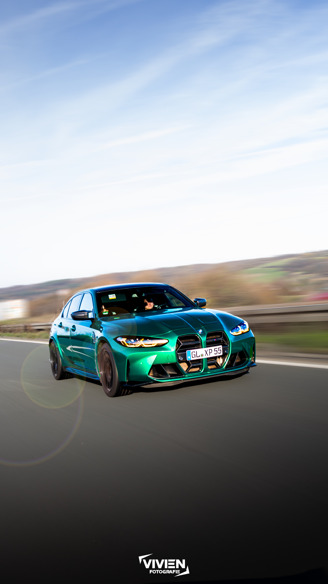BMW M3 Competition · Isle of Man Green · Rolling Shot