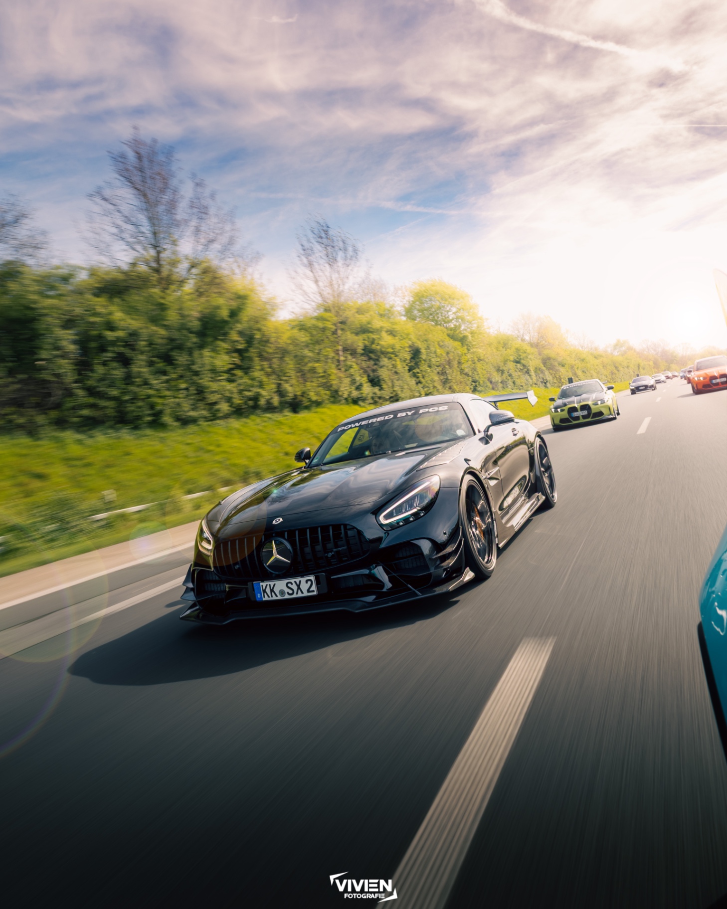 AMG GT Black Series · Powered by PCS · Konvoi-Lauf