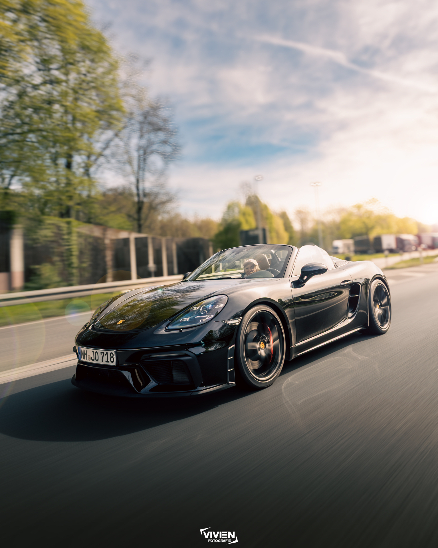 718 Spyder · Black on Black · Roof Down