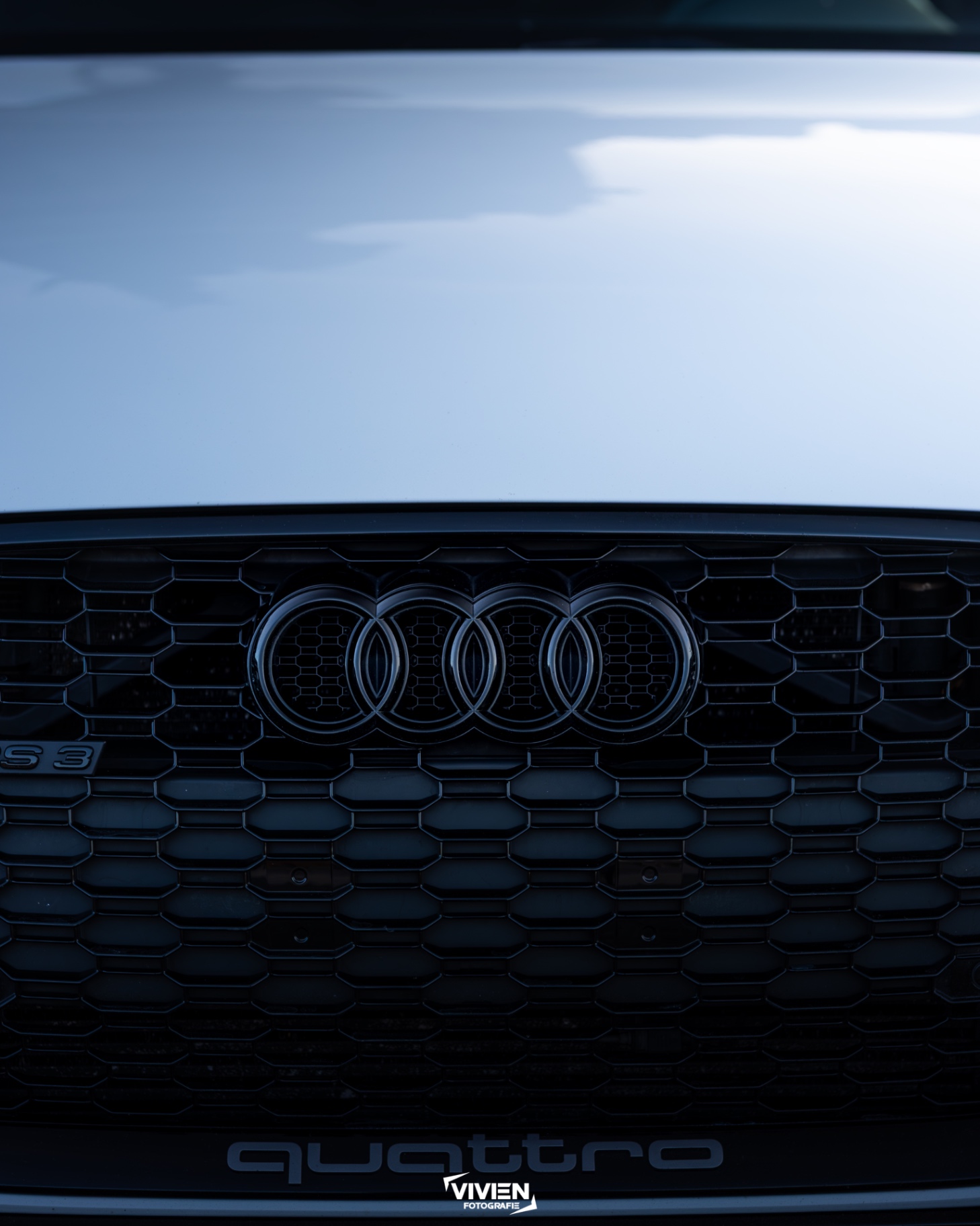 Audi RS3 · Glacier White · quattro Front