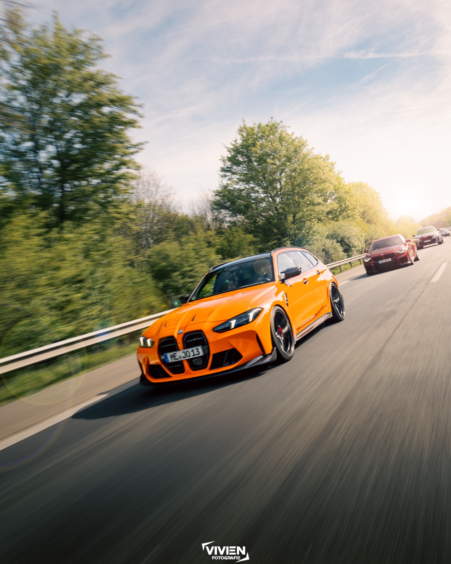M3 Touring · Fire Orange · Konvoi-Lauf